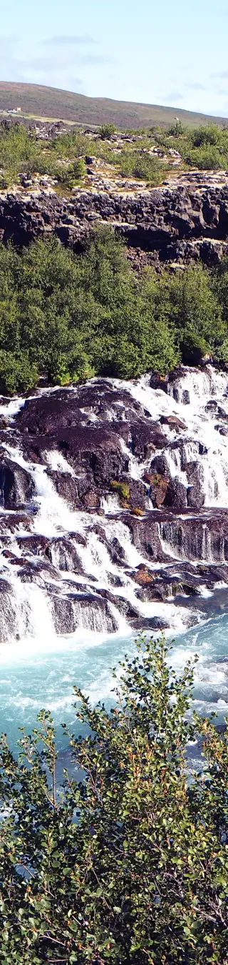 Das Tosen der «Hraunfossar»